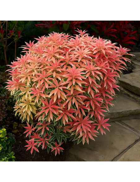 Pieris Lacramioare Tufis "Flaming Silver” - Ghiveci 2L