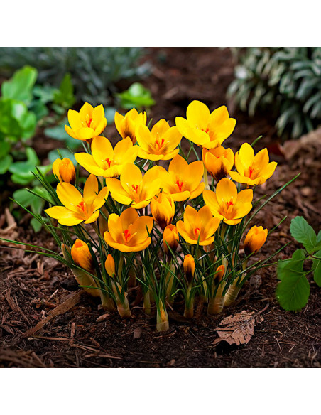 Crocus Goldilocks | Brândușe de Primăvară - 5 bulbi/pachet